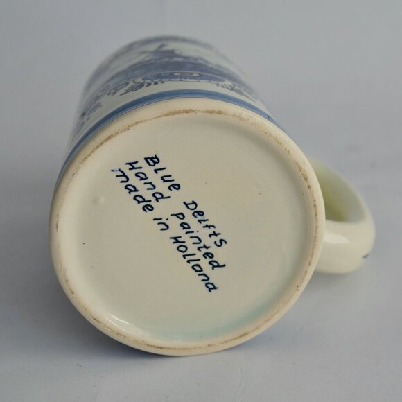 Delft Blue Handpainted Holland Beer Mug Vintage - Picture 8 of 8